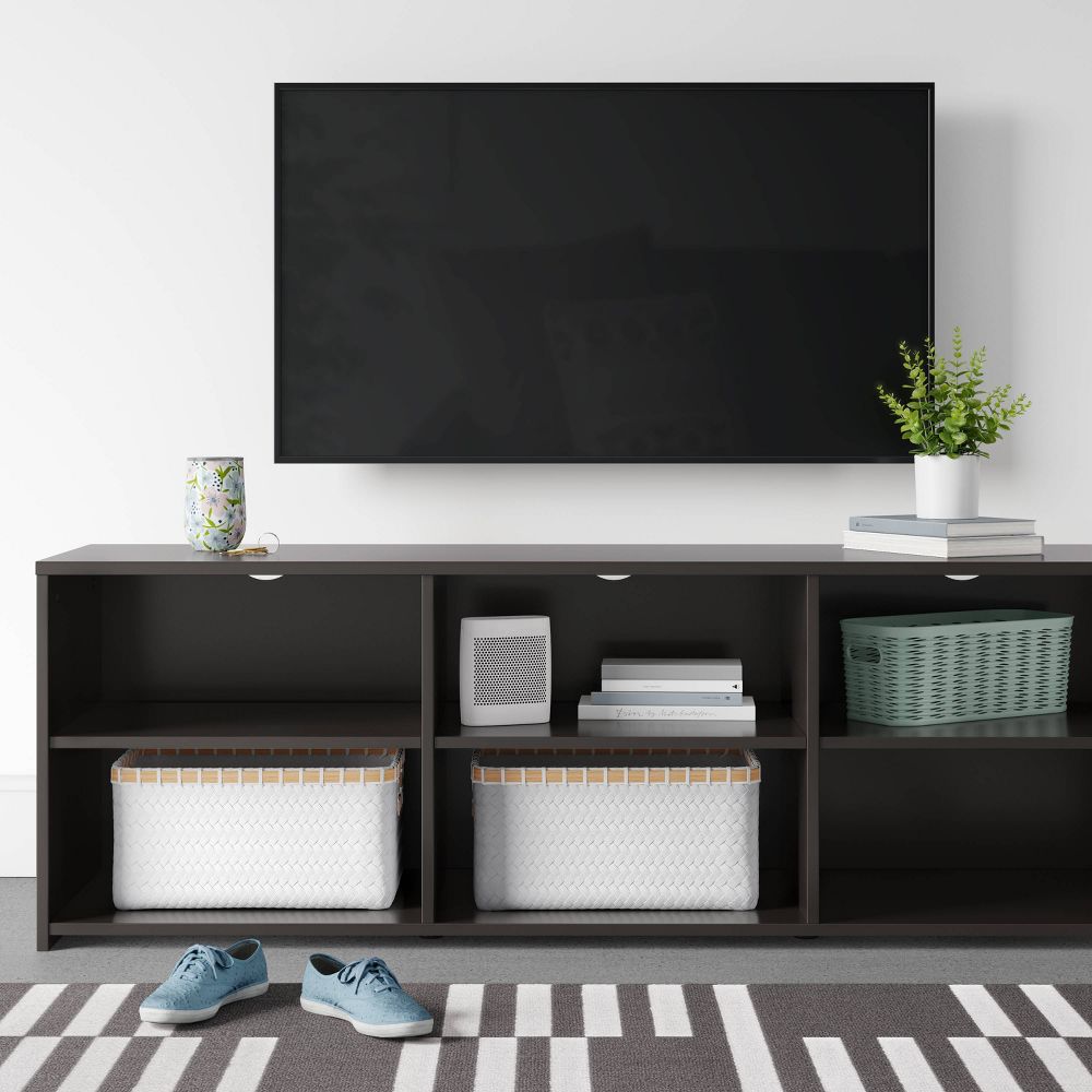 Storage TV Stand for TVs up to 70" Black – Room Essentials™