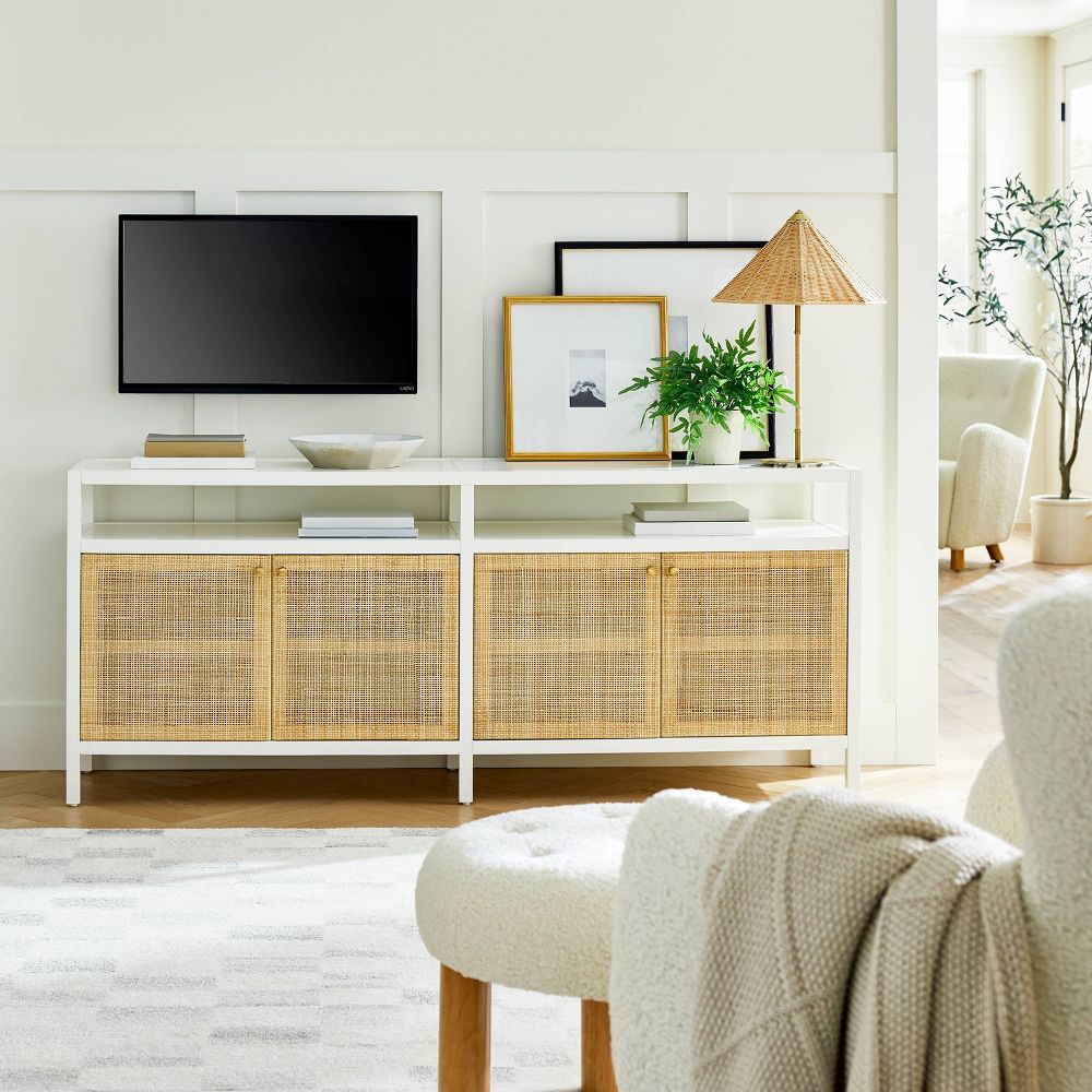 Springville Caned Door TV Stand – Threshold? designed with Studio McGee